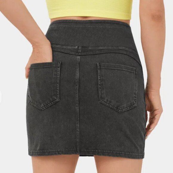 Halara 2 magic high waisted denim skirts NWT - Picture 3 of 10